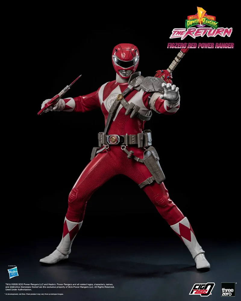 MIGHTY MORPHIN POWER RANGERS THE RETURN RED POWER RANGER 1/6 ACTION FIGURE