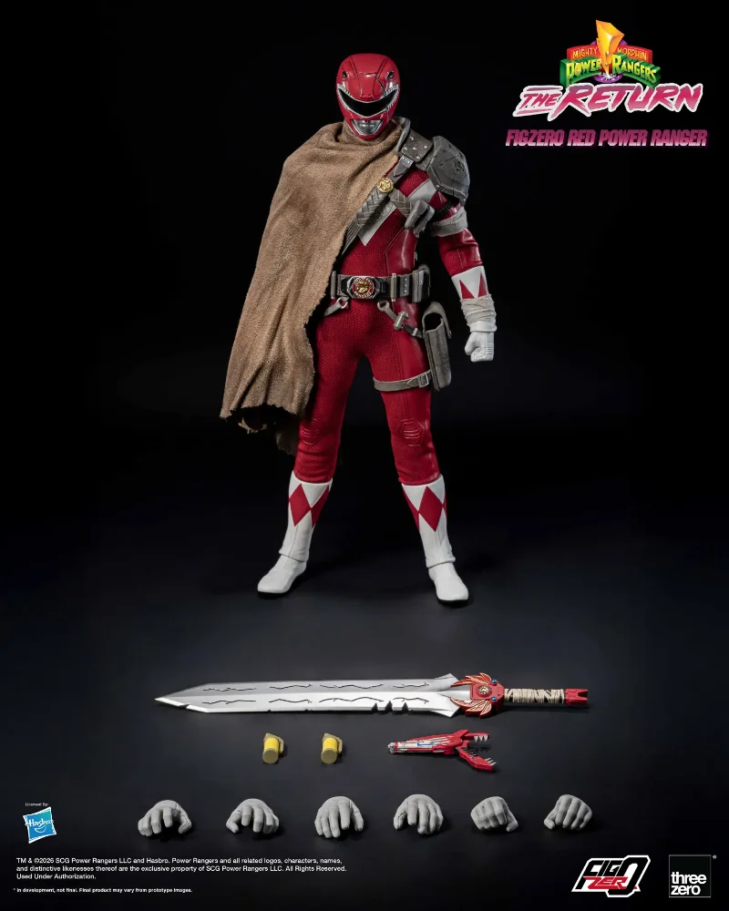 MIGHTY MORPHIN POWER RANGERS THE RETURN RED POWER RANGER 1/6 ACTION FIGURE