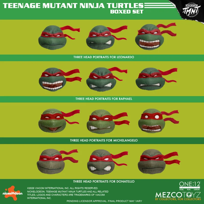 ONE 12 COLLECTIVE TEENAGE MUTANT NINJA TURTLES FIGURES BOX SET
