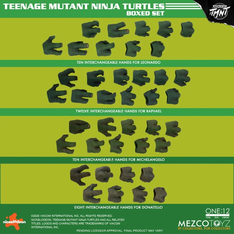 ONE 12 COLLECTIVE TEENAGE MUTANT NINJA TURTLES FIGURES BOX SET