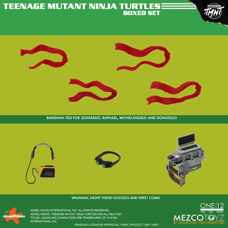 ONE 12 COLLECTIVE TEENAGE MUTANT NINJA TURTLES FIGURES BOX SET