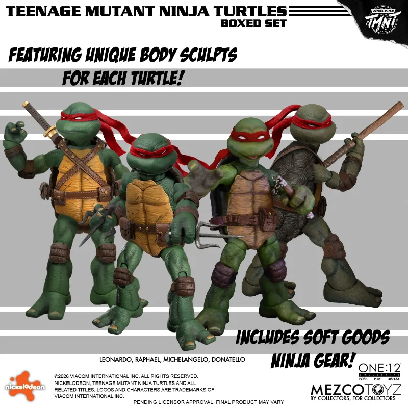 ONE 12 COLLECTIVE TEENAGE MUTANT NINJA TURTLES FIGURES BOX SET