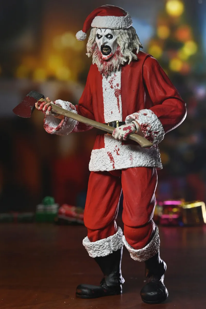 TERRIFIER 3 ART THE CLOWN SANTA SUIT BLOODY ULTIMATE ACTION FIGURE