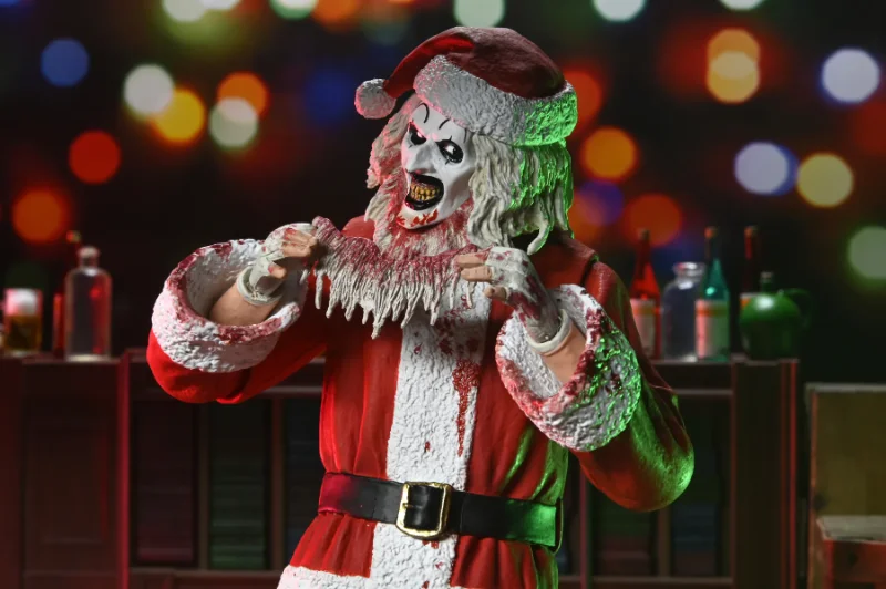 TERRIFIER 3 ART THE CLOWN SANTA SUIT BLOODY ULTIMATE ACTION FIGURE