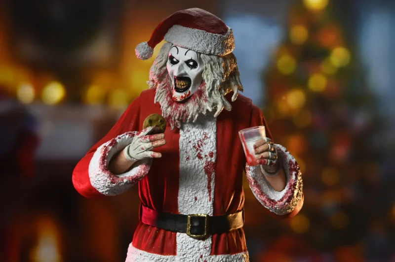 TERRIFIER 3 ART THE CLOWN SANTA SUIT BLOODY ULTIMATE ACTION FIGURE