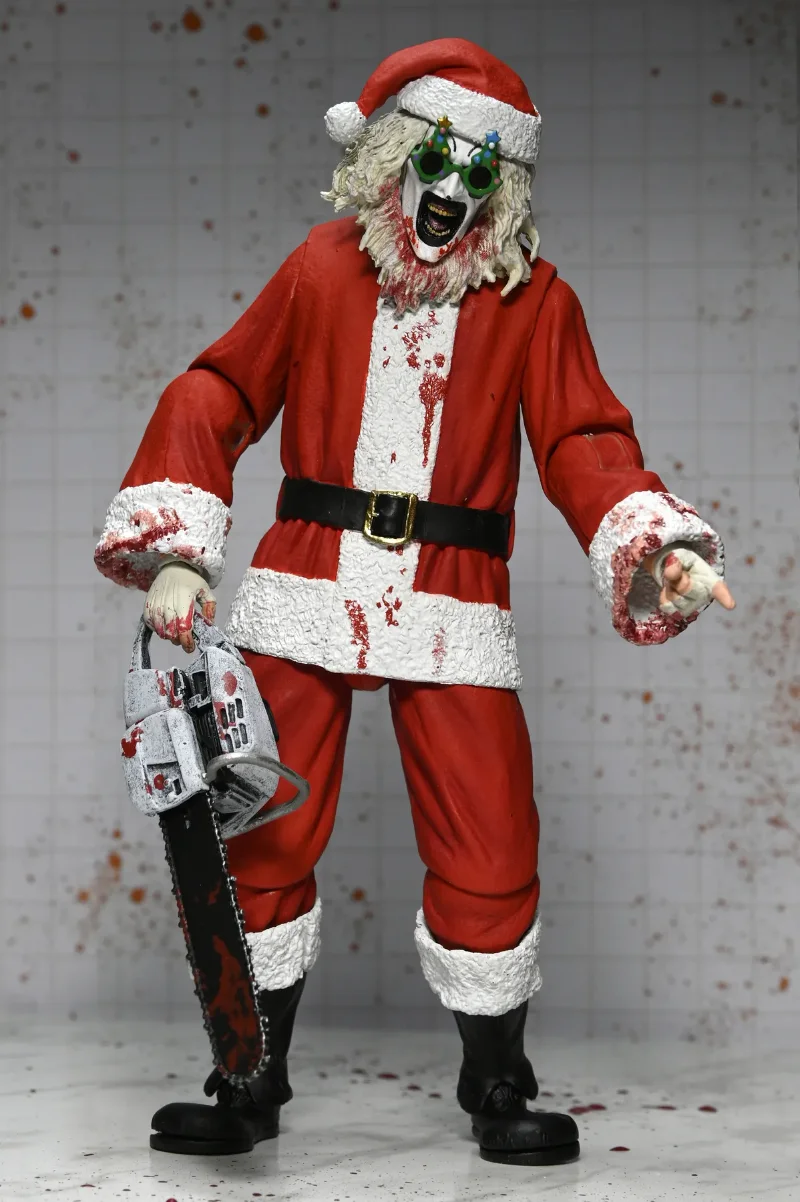 TERRIFIER 3 ART THE CLOWN SANTA SUIT BLOODY ULTIMATE ACTION FIGURE
