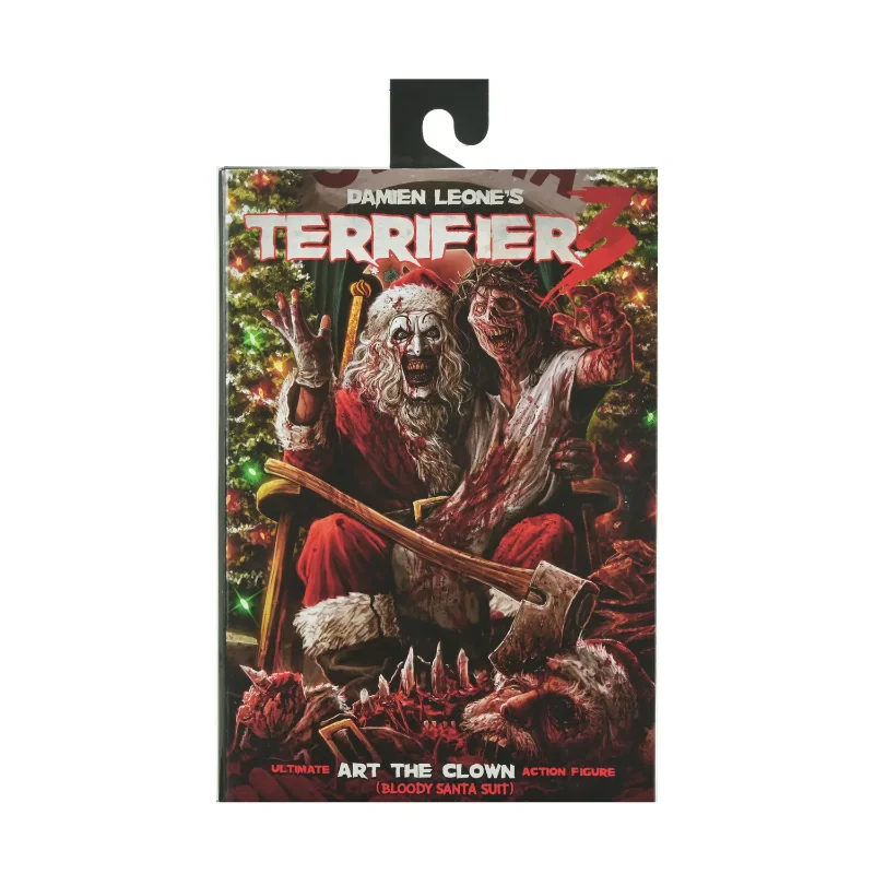 TERRIFIER 3 ART THE CLOWN SANTA SUIT BLOODY ULTIMATE ACTION FIGURE