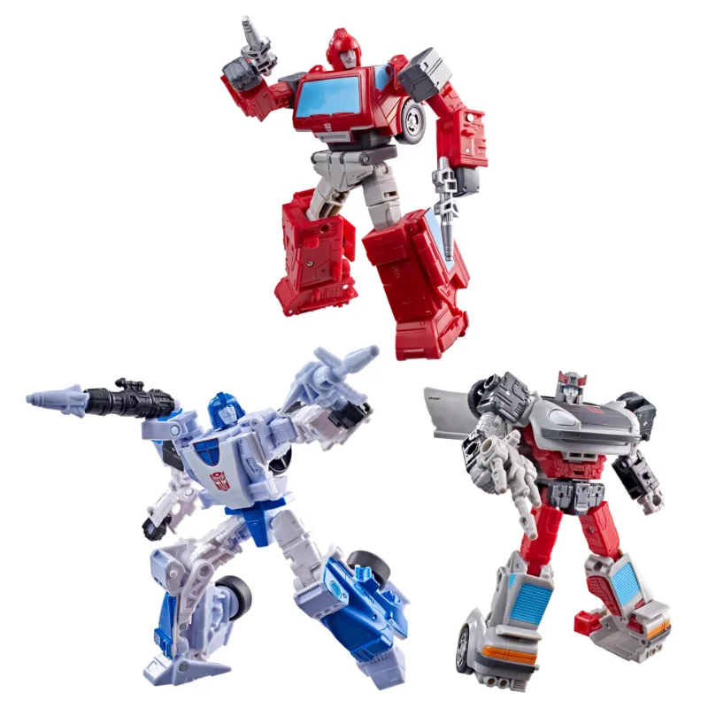 TRANSFORMERS AGE OF THE PRIME MIRAGE IRONHIDE AND BLUESTREAK ACTION FIGURES