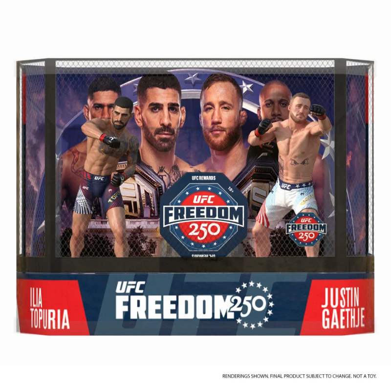 UFC POSED ILIA TOPURIA & JUSTIN GAETHJE 2-PACK FREEDOM 250
