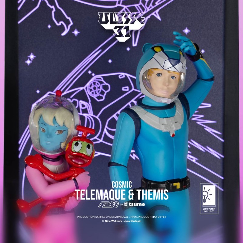 ULYSSE 31 TELEMACHUS AND THEMIS COSMIC VERSION NEON FIGURE