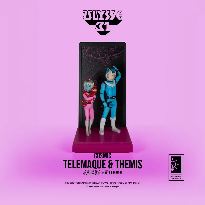 ULYSSE 31 TELEMACHUS & THEMIS COSMIC VERSION NEON FIGURE