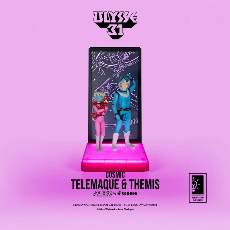 ULYSSE 31 TELEMACHUS & THEMIS COSMIC VERSION NEON FIGURE