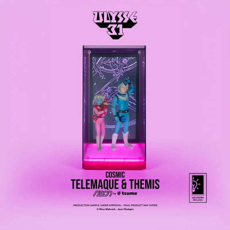 ULYSSE 31 TELEMACHUS & THEMIS COSMIC VERSION NEON FIGURE
