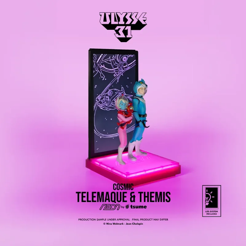 ULYSSE 31 TELEMACHUS & THEMIS COSMIC VERSION NEON FIGURE