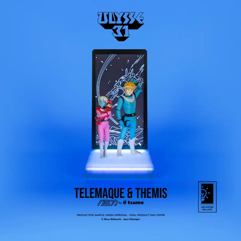 ULYSSE 31 TELEMACHUS & THEMIS NEON FIGURE