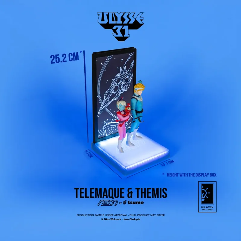 ULYSSE 31 TELEMACHUS & THEMIS NEON FIGURE