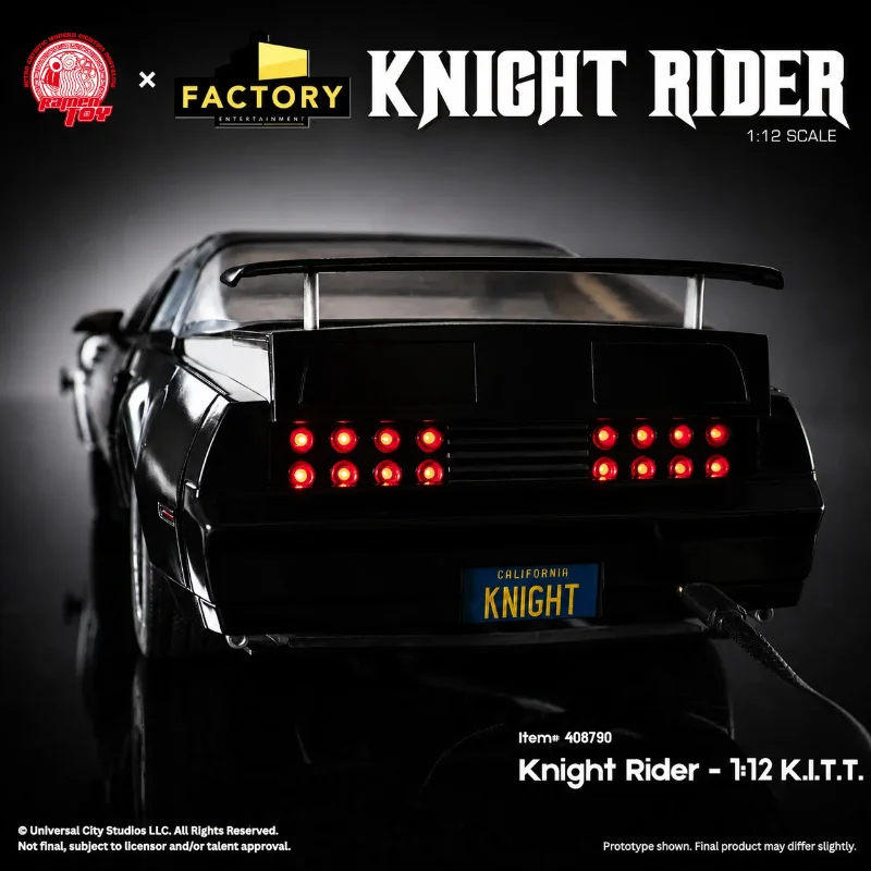 KNIGHT RIDER 1:12 SCALE KITT VEHICLE & MICHAEL KNIGHT ACTION FIGURE