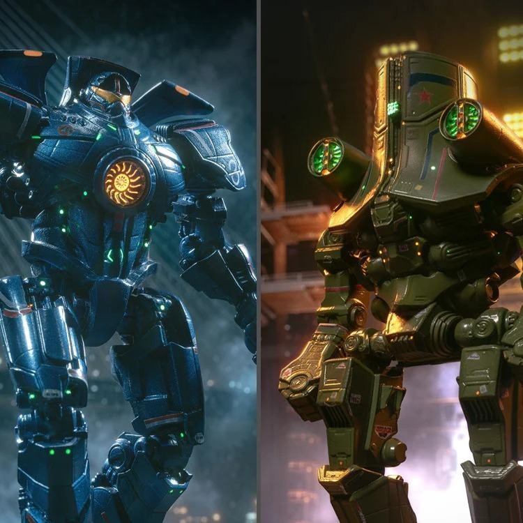 PACIFIC RIM GIPSY DANGER AND CHERNO ALPHA DEFOSTYLE FIGURE DX TWIN PACK