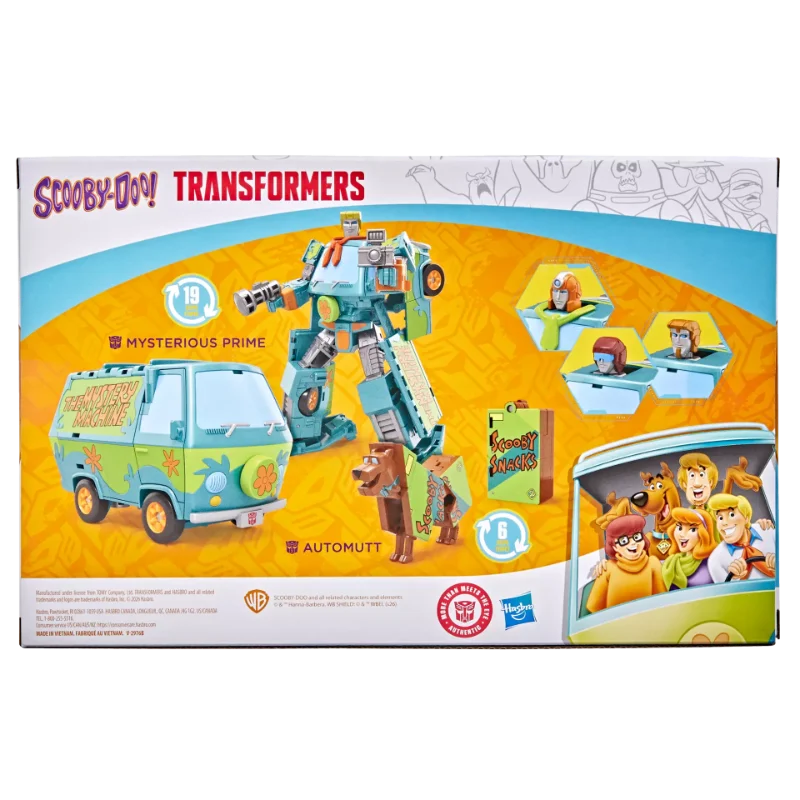 TRANSFORMERS SCOOBY DOO MYSTERIOUS PRIME AND AUTOMUTT ACTION FIGURE