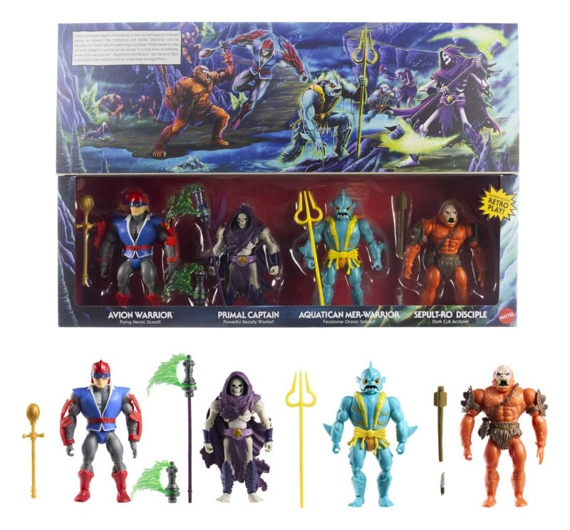 (CLONE)MASTERS OF THE UNIVERSE ORIGINS - MAN-E-FACES