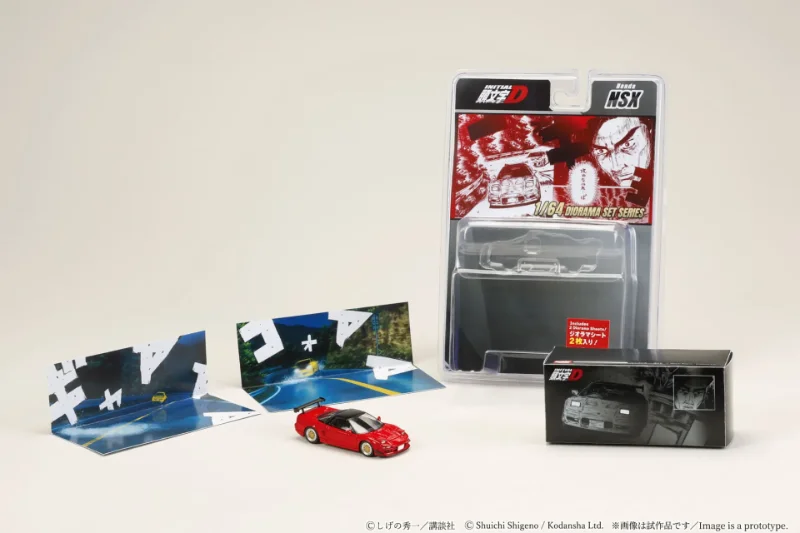 INITIAL D 1/64 HONDA NSX GO HOJO VS KEISUKE TAKAHASHI