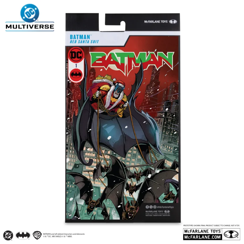 VAULT DC MULTIVERSE 7INCH BATMAN SANTA ACTION FIGURE