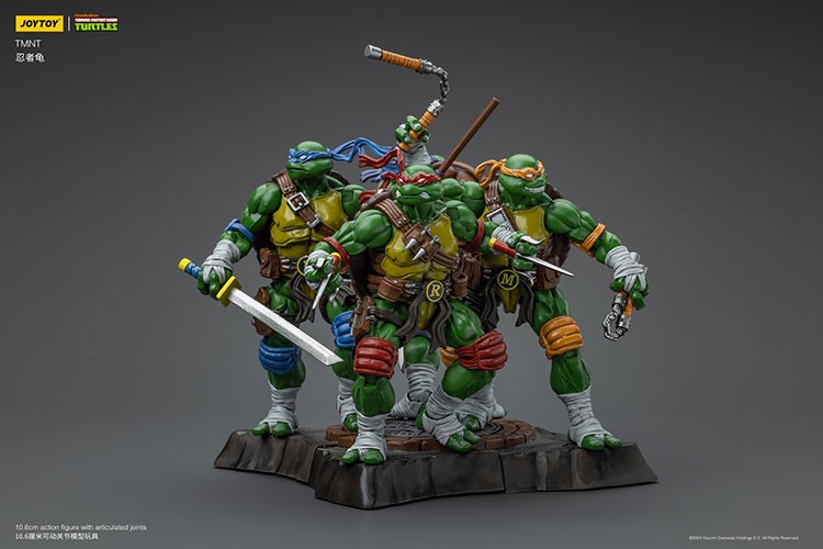 1/18 TARTARUGHE NINJA SET COMPLETO