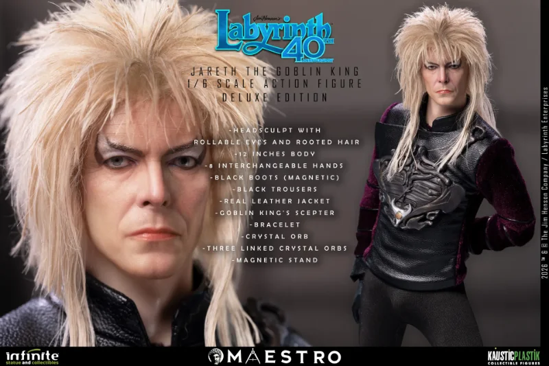 LABYRINTH JARETH THE GOBLIN KING 1/6 ACTION FIGURE DELUXE EDITION