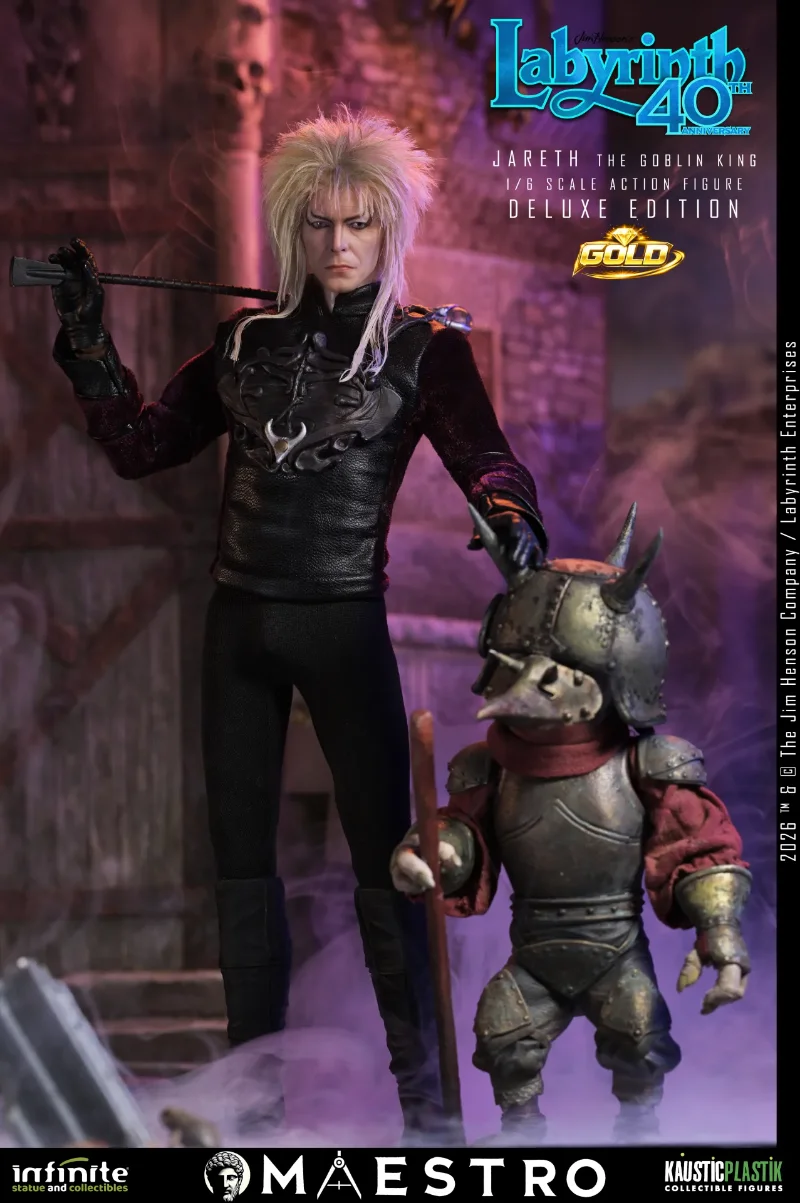 LABYRINTH JARETH THE GOBLIN KING 1/6 ACTION FIGURE DELUXE EDITION GOLD