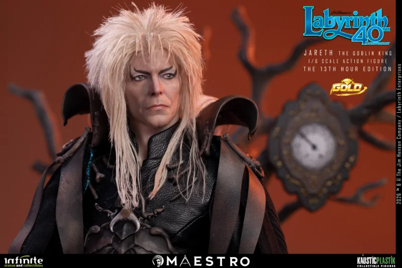 LABYRINTH JARETH THE GOBLIN KING 1/6 ACTION FIGURE THE 13TH HOUR EDITION GOLD