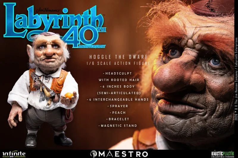 LABYRINTH HOGGLE THE DWARF 1/6 ACTION FIGURE