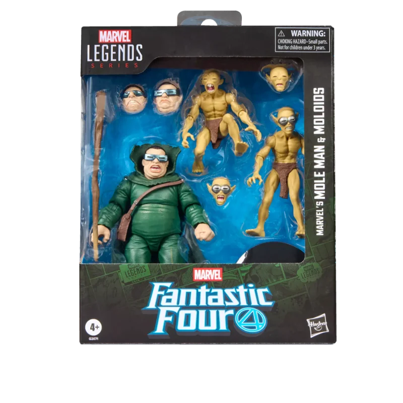 MARVEL LEGENDS FANTASTIC FOUR MOLE MAN AND MOLOIDS ACTION FIGURES