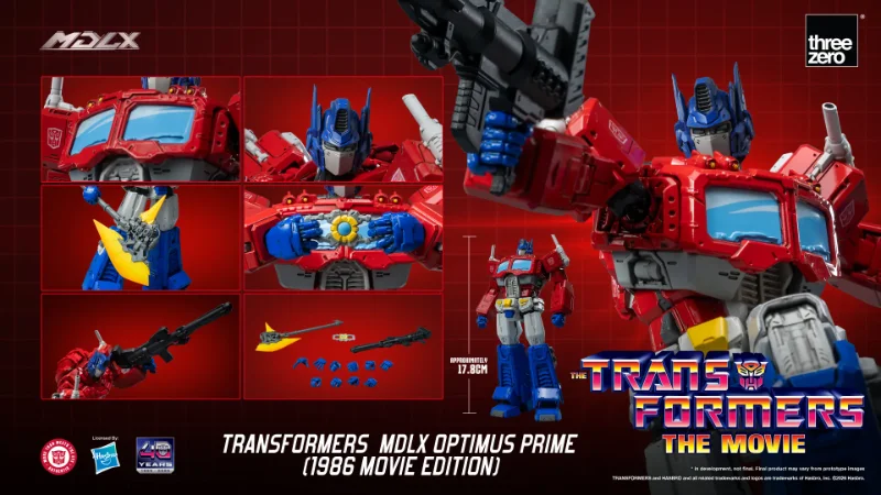 TRANSFORMERS MDLX OPTIMUS PRIME 1986 MOVIE EDITION ACTION FIGURE