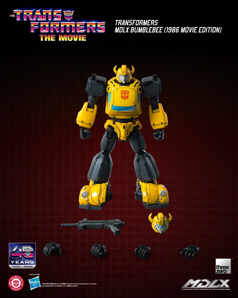 TRANSFORMERS MDLX BUMBLEBEE 1986 MOVIE EDITION ACTION FIGURE
