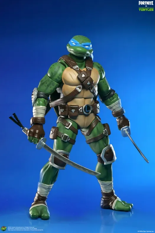 TEENAGE MUTANT NINJA TURTLES FORTNITE LEONARDO ACTION FIGURE