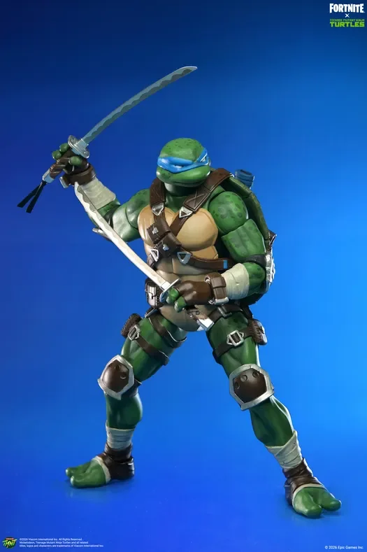 TEENAGE MUTANT NINJA TURTLES FORTNITE LEONARDO ACTION FIGURE