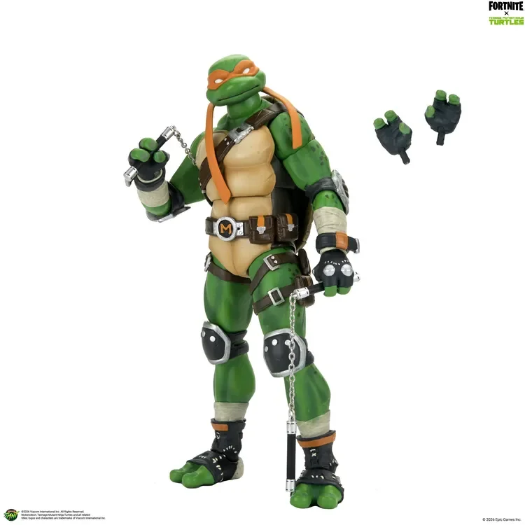 TEENAGE MUTANT NINJA TURTLES FORTNITE MICHELANGELO ACTION FIGURE