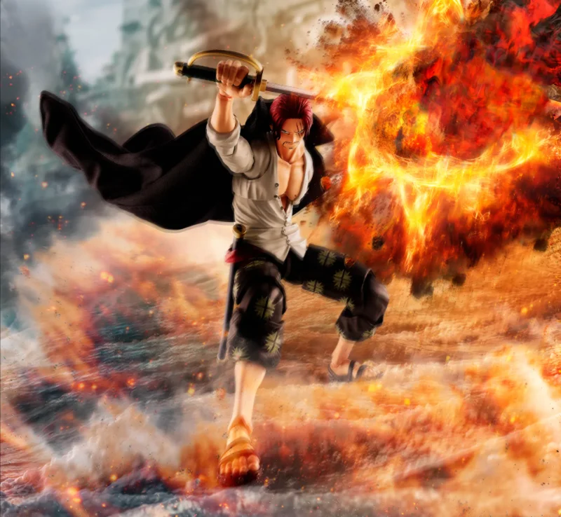 S.H. FIGUARTS - ONE PIECE SHANKS MARINEFORD