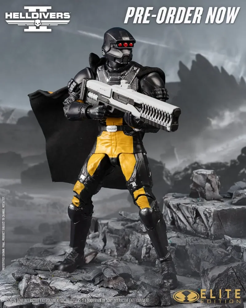 ELITE ED 7INCH HELLDIVERS 2 SA-04 COMBAT TECHNICIAN ACTION FIGURE