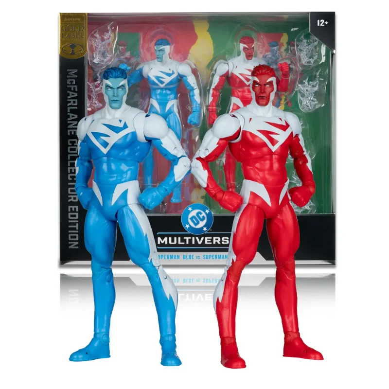 DC COLLECTOR ED SUPERMAN RED VS SUPERMAN BLUE 2PK ACTION FIGURE