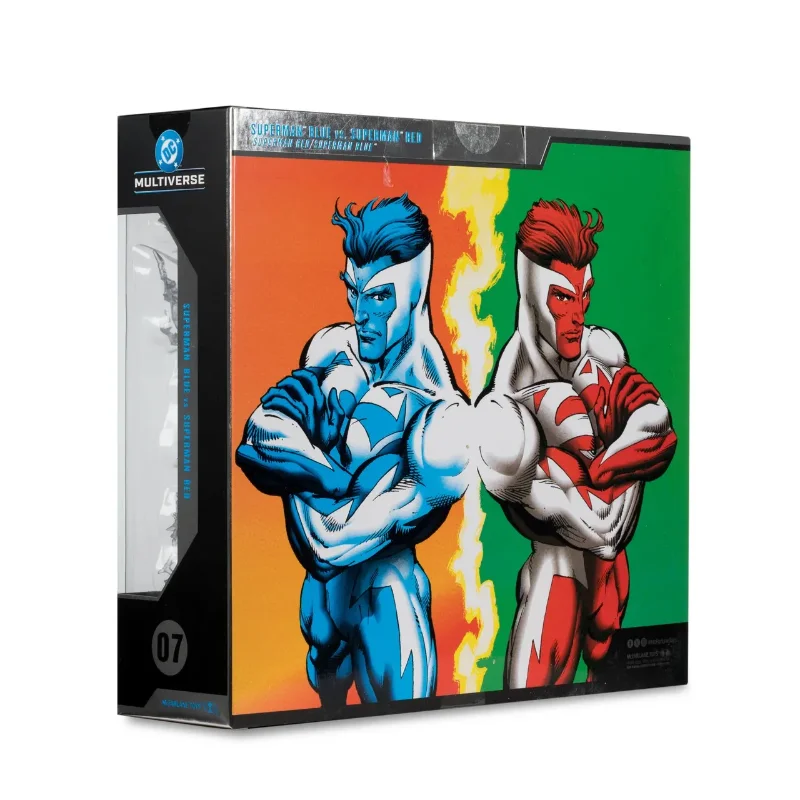DC COLLECTOR ED SUPERMAN RED VS SUPERMAN BLUE 2PK ACTION FIGURE