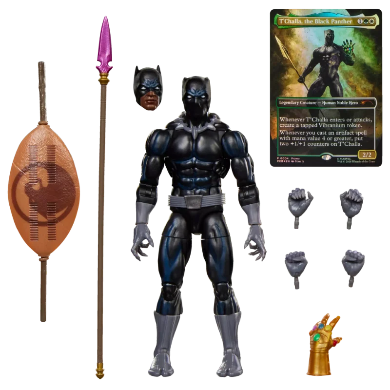 MARVEL LEGENDS MAGIC THE GATHERING BLACK PANTHER ACTION FIGURE