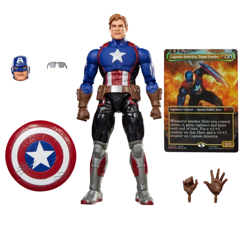 MARVEL LEGENDS MAGIC THE GATHERING CAPTAIN AMERICA AVENGERS TWILIGHT ACTION FIGURE
