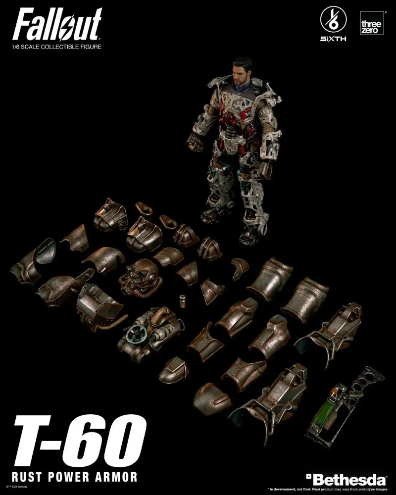 FALLOUT T-60 RUST POWER ARMOR 1/6 ACTION FIGURE