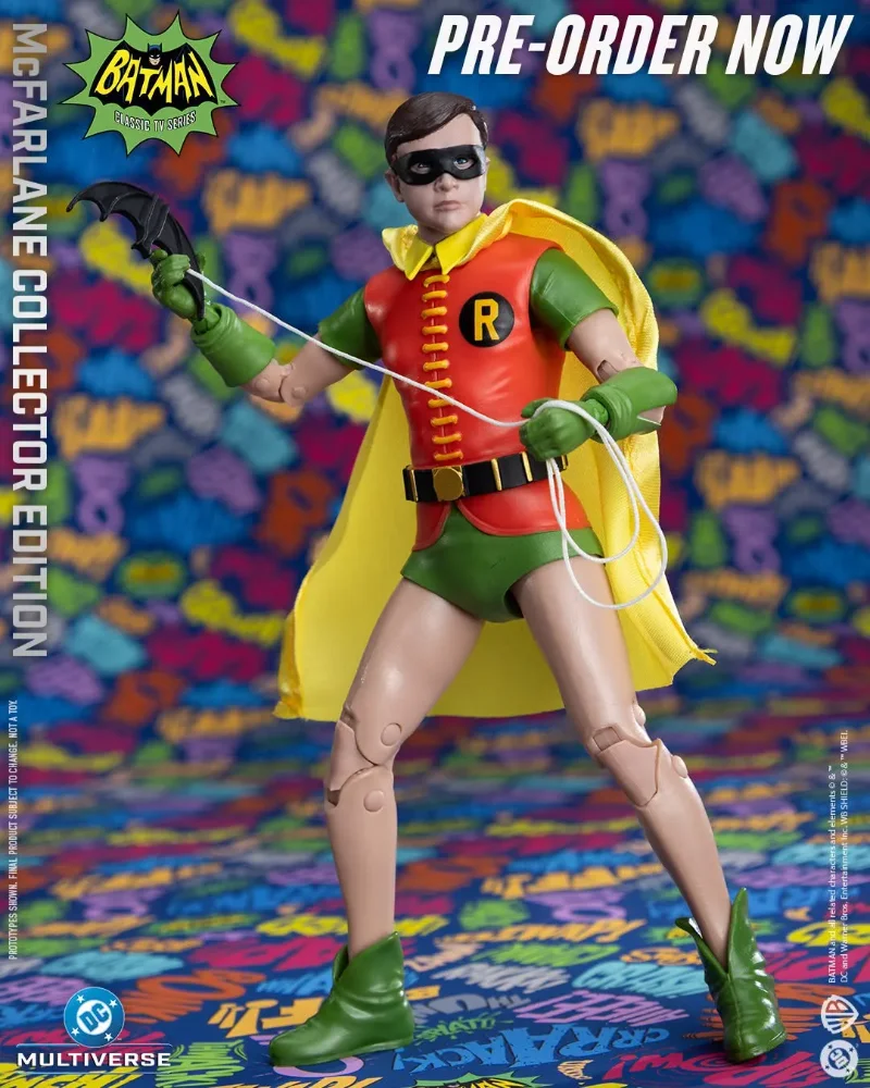 DC COLLECTOR ED BATMAN 1966 BATMAN AND ROBIN 2-PK ACTION FIGURE