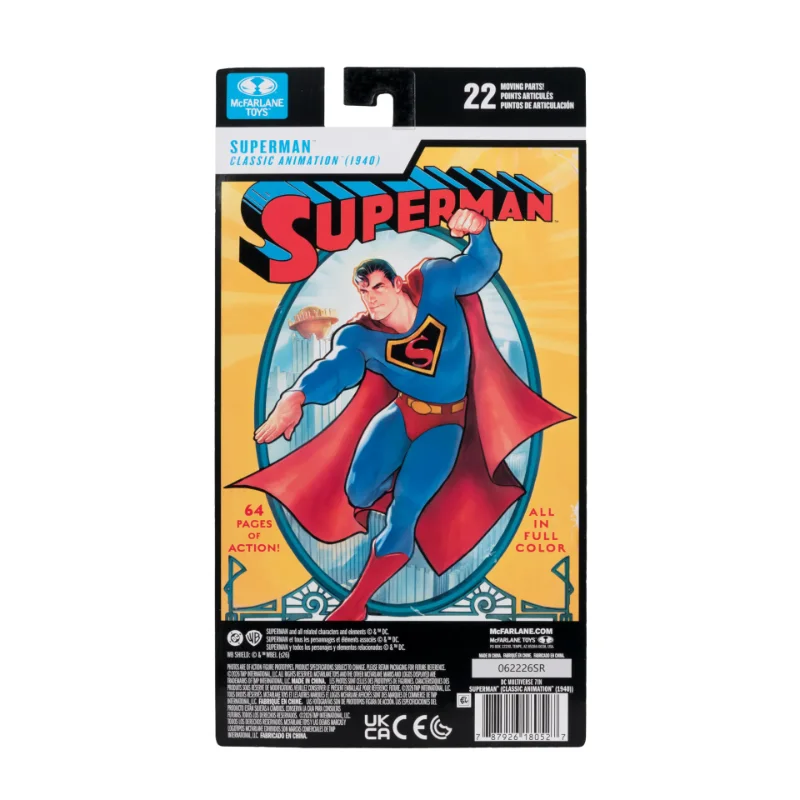 DC MULTIVERSE CLASSIC SUPERMAN 1940 7INCH ACTION FIGURE