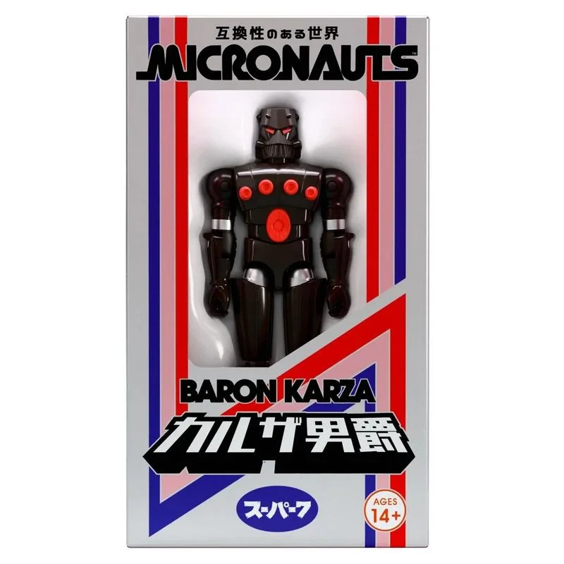 MICRONAUTS W05 BARON KARZA SDCC/JAPANESE BOX REACTION+ FIGURE