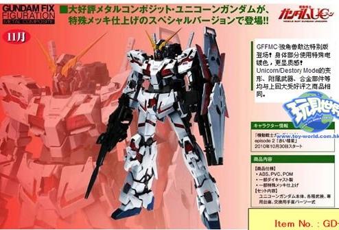 1/100 GFF METAL COMPOSITE UNICORN GUNDAM METALLIC COAT
