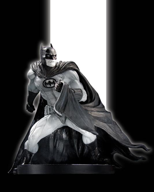 BATMAN BLACK AND WHITE STATUE (DAVID FINCH)