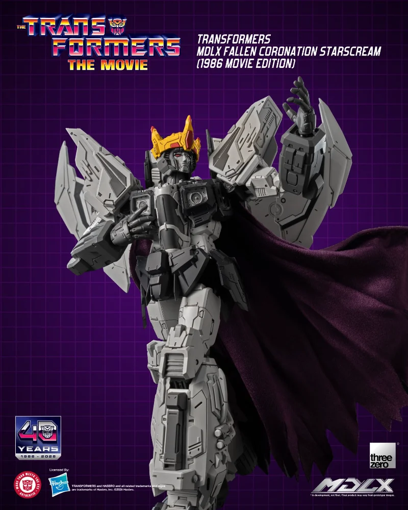 TRANSFORMERS FALLEN CORONATION STARSCREAM 1986 MOVIE MDLX ACTION FIGURE